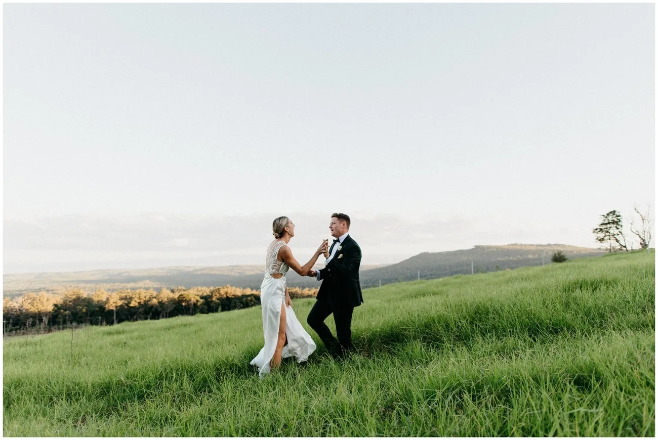 Ella & Jackson's wedding at The Woods, Ravensbourne, QLD